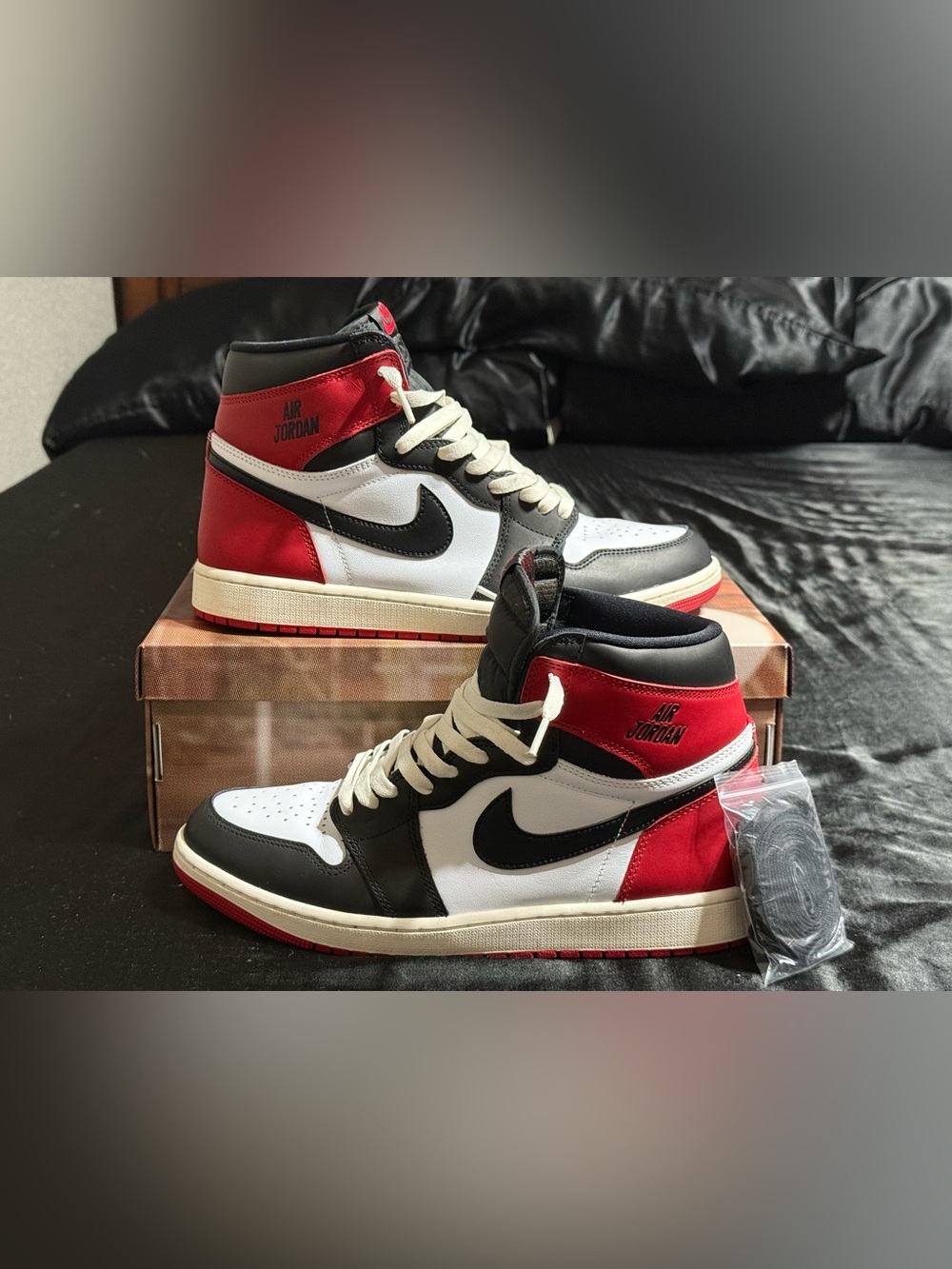 Men's Size 12 - Jordan 1 Retro High OG Black Toe Reimagined